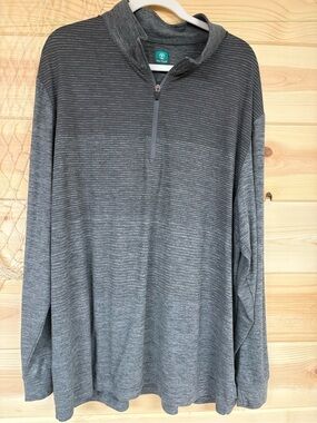 Men's Pro Tour Heather Gray Quarter-Zip Pullover